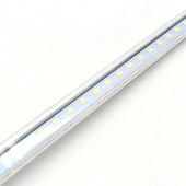 cheap Waterproof Strip Lights-70CM Waterproof IP65 12W 72X 2835 Rigid LED Light Bars Transparent PC tube AC220V