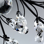olcso Mennyezeti lámpák-15 fényes 90 cm-es mennyezeti lámpák led kristály süllyeszthető lámpák fém festett kivitel elegáns és modern 200-240v / 110-120v virágmintás