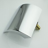 preiswerte Badewannenarmaturen-Badewannenarmatur im modernen Stil, LED-Chrom-Römische Wanne Messingventil Drei Griffe Fünf-Loch-Wasserfall-Badewannen-Dusche-Mischbatterien mit Heiß- und Kaltschalter