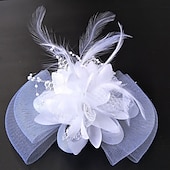 preiswerte Faszinator-Fascinator Hüte Kopfbedeckung Netz Teeparty Pferderennen Ladies Day Melbourne Cup Handgemacht mit floralem Kopfschmuck Kopfbedeckung Kleid zum Beeindrucken Renntag Kleid