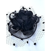 cheap Fascinators-Net Fascinators Kentucky Derby Hat/ Headwear with Floral 1PC Special Occasion / Horse Race / Ladies Day Headpiece