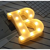 cheap Decorative Lights-LED Letter Lights Sign 26 Letters Alphabet Light Up Letters Sign for Night Light Wedding Birthday Party Battery Powered Christmas Dorm Lamp Home Bar Decoration