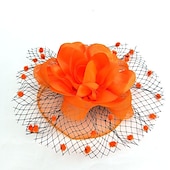 cheap Fascinators-Net Fascinators Kentucky Derby Hat/ Headwear with Floral 1PC Special Occasion / Horse Race / Ladies Day Headpiece