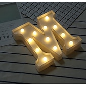 cheap Decorative Lights-LED Letter Lights Sign 26 Letters Alphabet Light Up Letters Sign for Night Light Wedding Birthday Party Battery Powered Christmas Dorm Lamp Home Bar Decoration