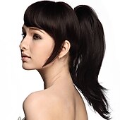 abordables Paardenstaarten-Ponytails / Hair Piece Synthetic Hair Hair Piece Hair Extension Natural Wave