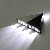 お買い得  フラッシュマウントウォールライト-Lightinthebox 23.5 センチメートルフラッシュマウントウォールライト LED トライアングルデザイン壁取り付け用燭台ライトアルミモダンミニスタイル器具屋内廊下アップダウン壁ランプスポットライト 5 ワット