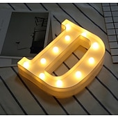 cheap Decorative Lights-LED Letter Lights Sign 26 Letters Alphabet Light Up Letters Sign for Night Light Wedding Birthday Party Battery Powered Christmas Dorm Lamp Home Bar Decoration