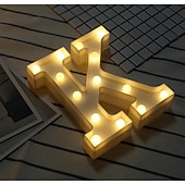 cheap Decorative Lights-LED Letter Lights Sign 26 Letters Alphabet Light Up Letters Sign for Night Light Wedding Birthday Party Battery Powered Christmas Dorm Lamp Home Bar Decoration