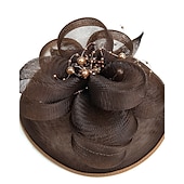 baratos Chapéus e Fascinators-Net fascinators kentucky derby hat/véus de gaiola com 1 peça de casamento/ocasião especial/chapéu de festa de chá