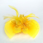 preiswerte Faszinator-Fascinator Hüte Kopfbedeckung Netz Teeparty Pferderennen Ladies Day Melbourne Cup Handgemacht mit floralem Kopfschmuck Kopfbedeckung Kleid zum Beeindrucken Renntag Kleid