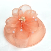 baratos Chapéus e Fascinators-Net fascinators kentucky derby hat/véus de gaiola com 1 peça de casamento/ocasião especial/chapéu de festa de chá