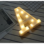 cheap Decorative Lights-LED Letter Lights Sign 26 Letters Alphabet Light Up Letters Sign for Night Light Wedding Birthday Party Battery Powered Christmas Dorm Lamp Home Bar Decoration