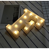 cheap Decorative Lights-LED Letter Lights Sign 26 Letters Alphabet Light Up Letters Sign for Night Light Wedding Birthday Party Battery Powered Christmas Dorm Lamp Home Bar Decoration