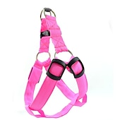 お買い得  犬用首輪＆ハーネス＆リード-犬 ハーネス LEDライト 安全用具 ソリッド