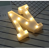 cheap Decorative Lights-LED Letter Lights Sign 26 Letters Alphabet Light Up Letters Sign for Night Light Wedding Birthday Party Battery Powered Christmas Dorm Lamp Home Bar Decoration