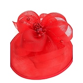 baratos Chapéus e Fascinators-Net fascinators kentucky derby hat/véus de gaiola com 1 peça de casamento/ocasião especial/chapéu de festa de chá