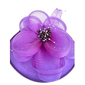 baratos Chapéus e Fascinators-Net fascinators kentucky derby hat/véus de gaiola com 1 peça de casamento/ocasião especial/chapéu de festa de chá