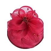 baratos Chapéus e Fascinators-Net fascinators kentucky derby hat/véus de gaiola com 1 peça de casamento/ocasião especial/chapéu de festa de chá
