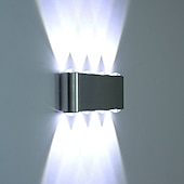 preiswerte Einbau-Wandleuchten-Lightinthebox 8-flammige 19 cm LED-Wandleuchte, moderne Wandleuchte im Mini-Stil, Innenbereich, Flur, Aluminium, dekorative Wandleuchte, integrierte Beleuchtung, Beleuchtung, 85–265 V, 8 W