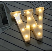 cheap Decorative Lights-LED Letter Lights Sign 26 Letters Alphabet Light Up Letters Sign for Night Light Wedding Birthday Party Battery Powered Christmas Dorm Lamp Home Bar Decoration