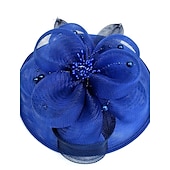 baratos Chapéus e Fascinators-Net fascinators kentucky derby hat/véus de gaiola com 1 peça de casamento/ocasião especial/chapéu de festa de chá