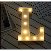 cheap Decorative Lights-LED Letter Lights Sign 26 Letters Alphabet Light Up Letters Sign for Night Light Wedding Birthday Party Battery Powered Christmas Dorm Lamp Home Bar Decoration