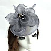 baratos Chapéus e Fascinators-Net fascinators kentucky derby hat/véus de gaiola com 1 peça de casamento/ocasião especial/chapéu de festa de chá