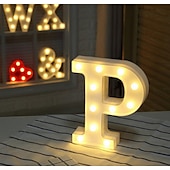 cheap Decorative Lights-LED Letter Lights Sign 26 Letters Alphabet Light Up Letters Sign for Night Light Wedding Birthday Party Battery Powered Christmas Dorm Lamp Home Bar Decoration