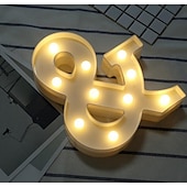 cheap Decorative Lights-LED Letter Lights Sign 26 Letters Alphabet Light Up Letters Sign for Night Light Wedding Birthday Party Battery Powered Christmas Dorm Lamp Home Bar Decoration