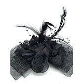 preiswerte Faszinator-Fascinator Hüte Kopfbedeckung Netz Teeparty Pferderennen Ladies Day Melbourne Cup Handgemacht mit floralem Kopfschmuck Kopfbedeckung Kleid zum Beeindrucken Renntag Kleid