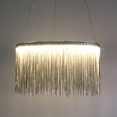 billiga Cirkeldesign-1-ljus 50 cm led taklampa designers ljuskrona guld lyx metall trumma krom modern samtida 110-120v 220-240v