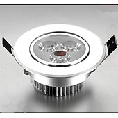 preiswerte LED Einbauleuchten-10 Stück 3 W 300 lm 3 LED-Perlen Leicht zu installieren Einbaulampe Deckenleuchten Warmweiß Kühles Weiß 85-265 V kommerziell Zuhause / Büro Wohn- / Esszimmer / RoHs / ASTM
