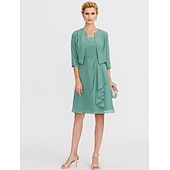 cheap Mother&#039;s Wraps-3/4 Length Sleeve Shrugs Chiffon Wedding / Party / Evening Women&#039;s Wrap With