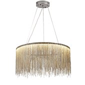 billiga Cirkeldesign-1-ljus 50 cm led taklampa designers ljuskrona guld lyx metall trumma krom modern samtida 110-120v 220-240v