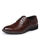 abordables Officiel-Homme Oxfords Chaussures derby Chaussures habillées Entreprise Classique du quotidien Bureau et carrière Soirée &amp; Evénement Cuir Preuve de l&#039;usure Lacet Noir Jaune Bleu Printemps Automne
