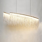 cheap Island Lights-100 cm Multi-shade Bulb Included Chandelier Gold Pendant Light Metal Island Oil-rubbed Bronze Chic &amp; Modern Luxury Firework 110-120V 220-240V