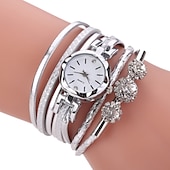 abordables Montres à quartz-Montre Montres à quartz pour Femme Analogique Quartz Mode mode Luxe Décontractées bling Strass bracelet Alliage Cuir PU
