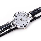 abordables Montres à quartz-Montre Montres à quartz pour Femme Analogique Quartz Mode mode Luxe Décontractées bling Strass bracelet Alliage Cuir PU