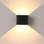 cheap Outdoor Wall Lights-Lightinthebox 6W 480lm Led Wall Light Simple / Modern /Up down led Stair Bedside Lamp Bedroom Reading Wall Lamp Porch Stair Decoration Light AC85-265V