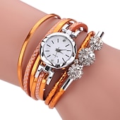 abordables Montres à quartz-Montre Montres à quartz pour Femme Analogique Quartz Mode mode Luxe Décontractées bling Strass bracelet Alliage Cuir PU