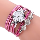 abordables Montres à quartz-Montre Montres à quartz pour Femme Analogique Quartz Mode mode Luxe Décontractées bling Strass bracelet Alliage Cuir PU