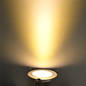 preiswerte LED Einbauleuchten-10 Stück 3 W 300 lm 3 LED-Perlen Leicht zu installieren Einbaulampe Deckenleuchten Warmweiß Kühles Weiß 85-265 V kommerziell Zuhause / Büro Wohn- / Esszimmer / RoHs / ASTM