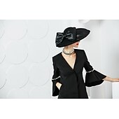 billige Partyhatter-kvinners bryllupsfest hatter elegant klassisk feminin stil ull silke hatter hodeplagg for teselskap dame dag hodeplagg hodeplagg