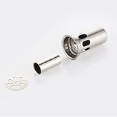 economico Scarichi-Set di scarico a pavimento per doccia quadrato da 6 pollici, griglia per inserto per piastrelle in acciaio inossidabile rimovibile, filtro per capelli con guarnizione e gancio di sollevamento per il bagno
