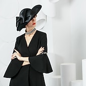 billige Partyhatter-kvinners bryllupsfest hatter elegant klassisk feminin stil ull silke hatter hodeplagg for teselskap dame dag hodeplagg hodeplagg