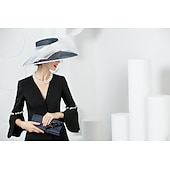 abordables Sombreros de fiesta-Sombrero Kentucky  Sombreros de lino con 1 pieza Boda  Fiesta  Noche  Carrera de caballos Accesorio vestido para impresionar Vestido de día de carrera