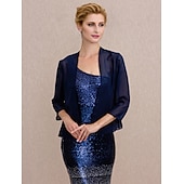 abordables enveloppes de mère-manteaux / vestes en mousseline de soie mariage gueat wraps / fête / soirée femmes wrap avec drapé / robe solide pour impressionner 2025