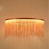 billiga Cirkeldesign-1-ljus 50 cm led taklampa designers ljuskrona guld lyx metall trumma krom modern samtida 110-120v 220-240v