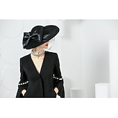 billige Partyhatter-kvinners bryllupsfest hatter elegant klassisk feminin stil ull silke hatter hodeplagg for teselskap dame dag hodeplagg hodeplagg