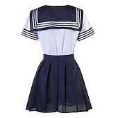 olcso Anime és játék Cosplay-Női Nő Lány Tanuló / Iskolai egyenruha iskolás Tanuló Szerepjáték Jelmezek Kompatibilitás Mindszentek napja Valentin nap Álarcos mulatság Tini Felnőttek Felső Szoknya Jelmez